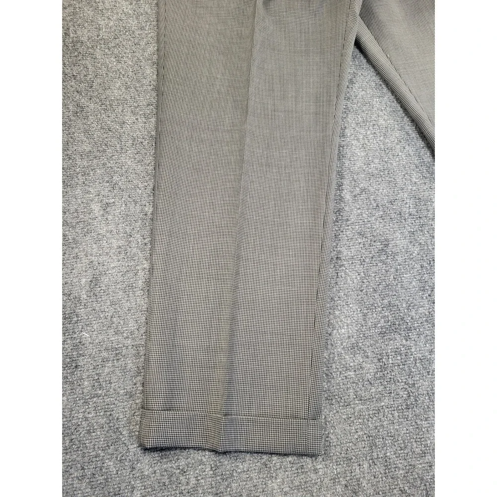 Lauren Ralph Lauren Men's Gray Micro-Check Flat Front Dress Pants Slacks 40x30